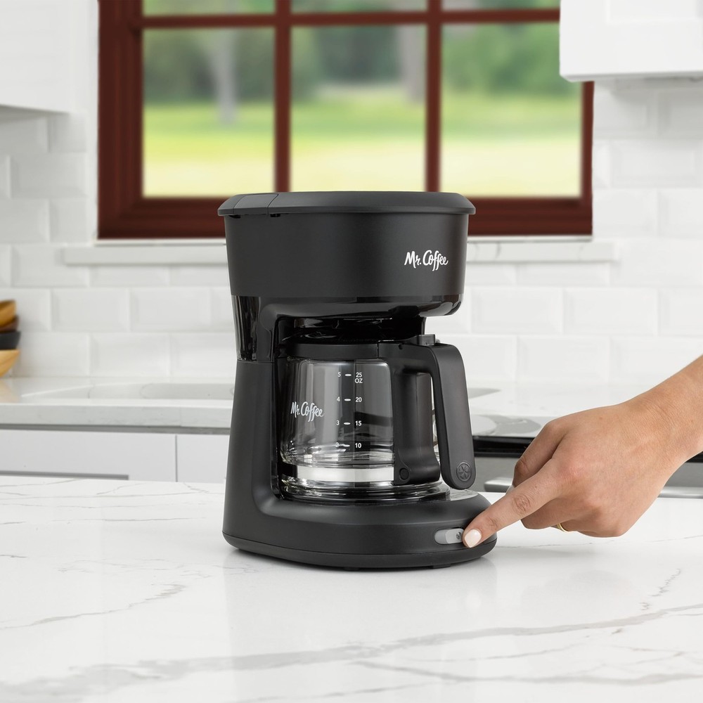 Mr. Coffee® 5-Cup Mini Brew Switch Coffee Maker, Black 5-Cup,