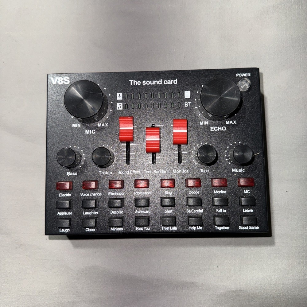 Vocal Processor Clear Mics Input Headphone For Live Broadcasting And