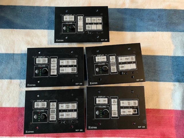 Extron Electrons SCP226 Black Controller/used