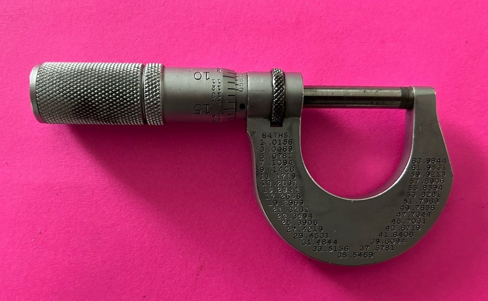 Starett No. 230 One Inch Micrometer Used No Box