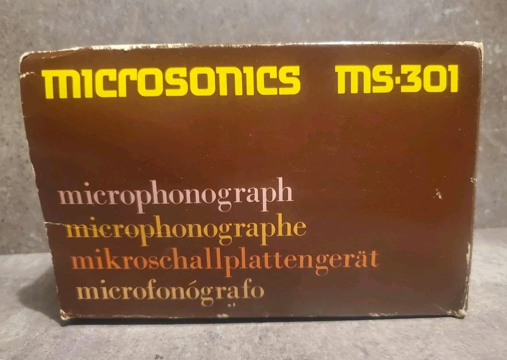 Vintage Microsonics Microphongraphs MS-301 w/Box Untested! Free Shipping!