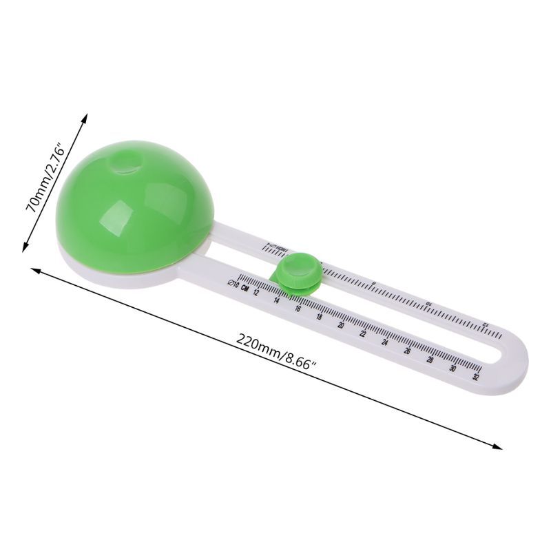 Simple Plastic Round Cutting Model Compass Circle Circular Cutter for Pape