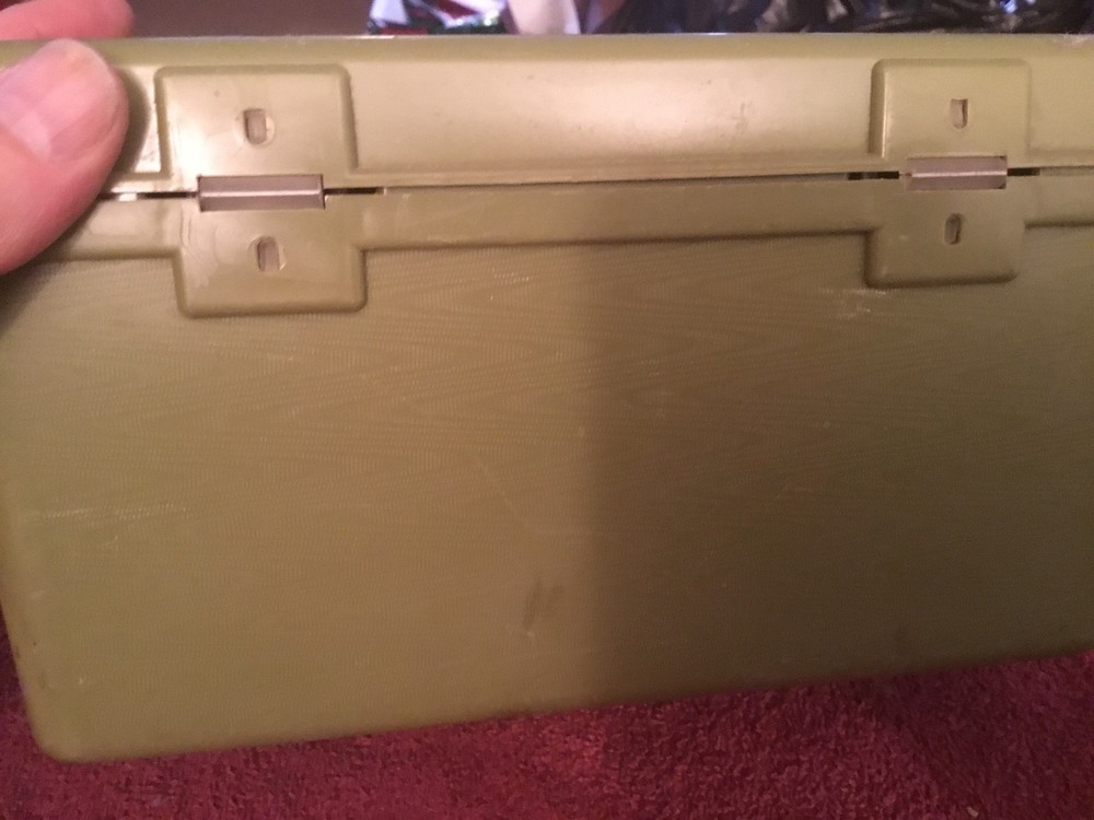 Green Plastic Carry Along Box