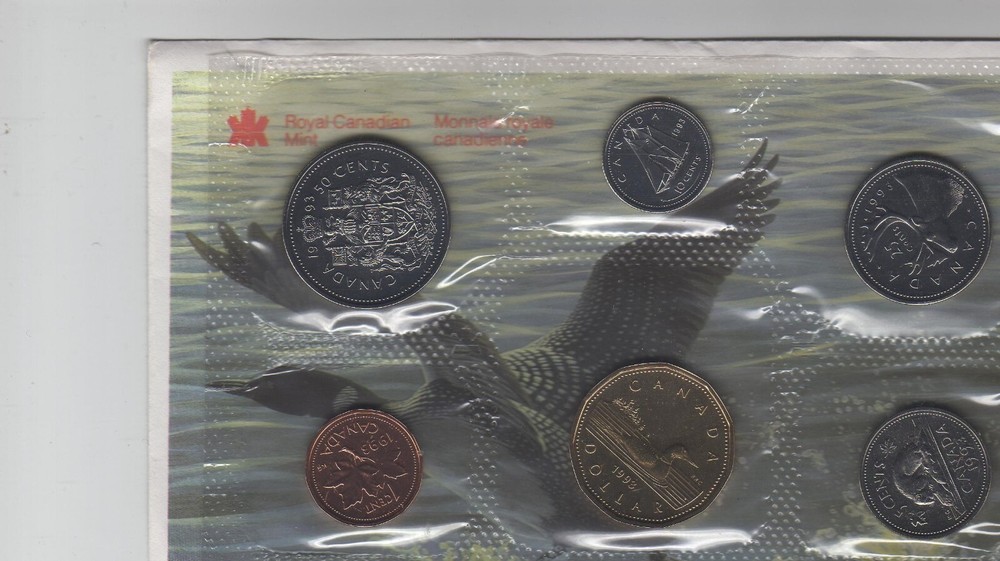1993 Canada PL Set (6 Coins Cent to $1). MINT UNC.
