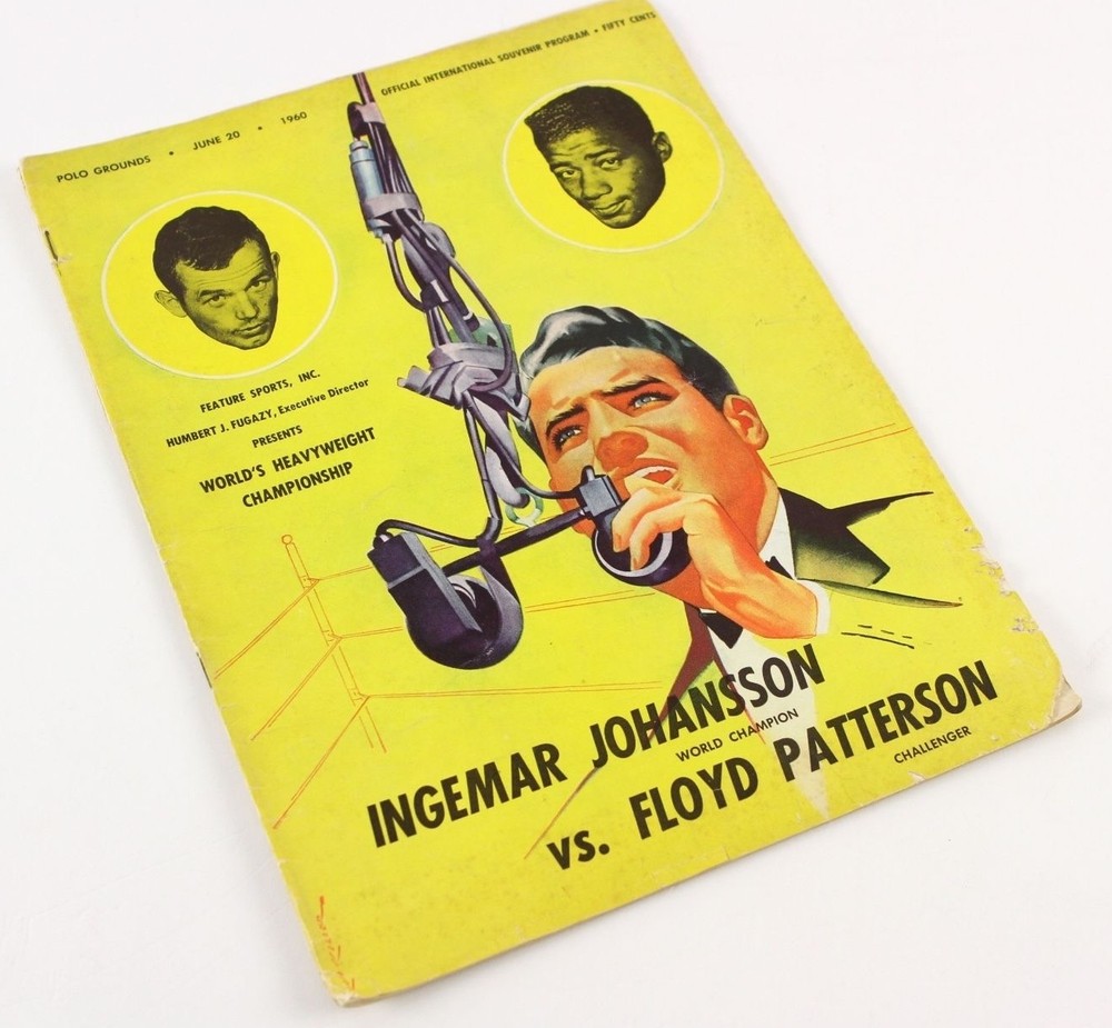 1960 Floyd Patterson vs. Ingemar Johannson On-Site Boxing Program, Unscored