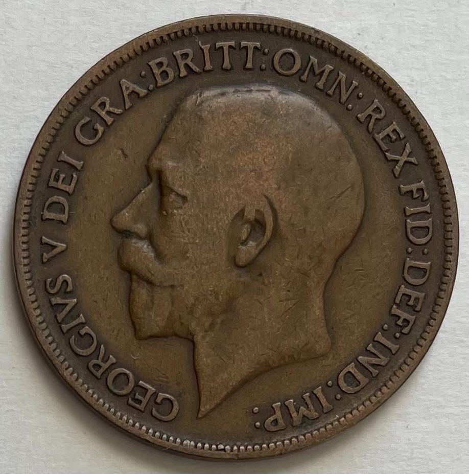Great Britain Penny 1916 - Britannia - King George V