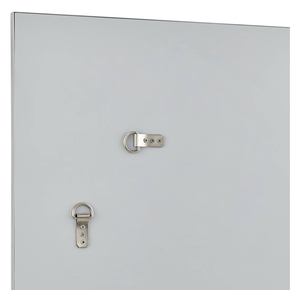 Possini Euro Relevei Silver 26" x 39" Rectangular Wall Mirror