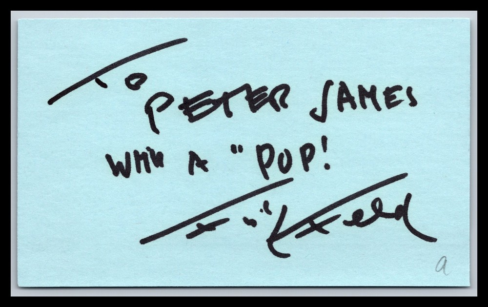 Fritz Feld - Actor - 3x5 Card - Signed / Autograph (a)