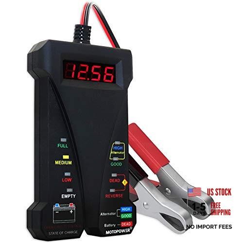 MP0514A 12V Digital Car Battery Tester Voltmeter and Charging System Analyzer