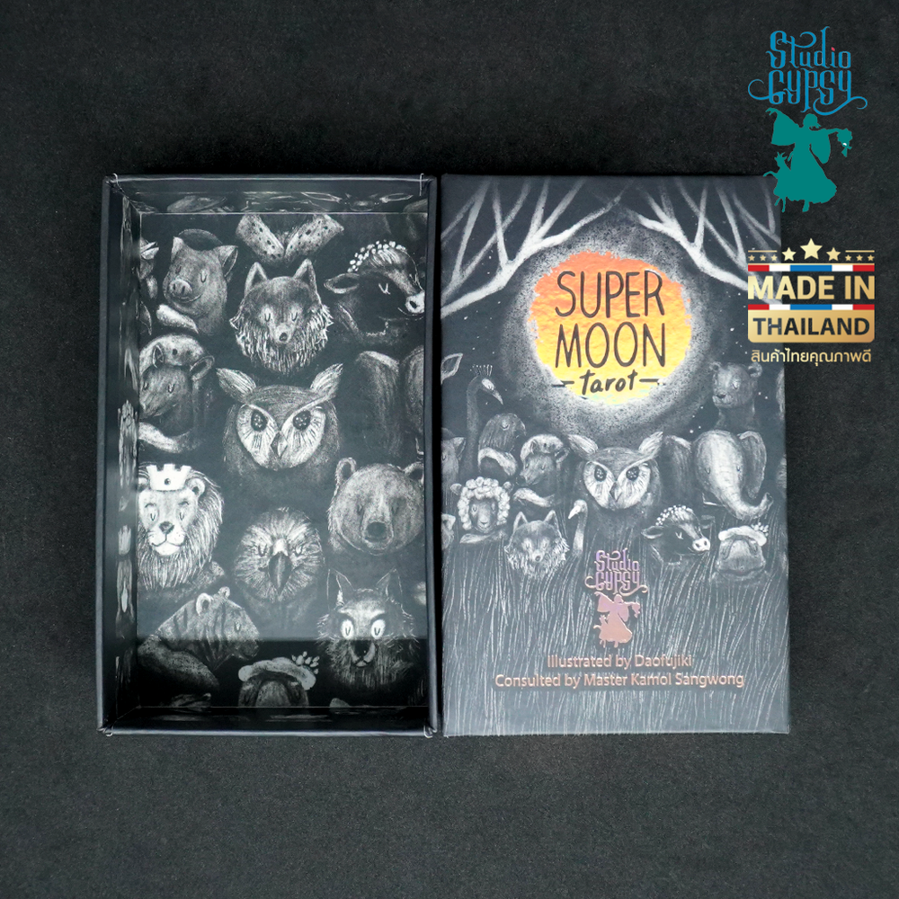 Tarot Card, Super Moon Tarot By Studio Gypsy (Deck & Guide Book & Certificate)