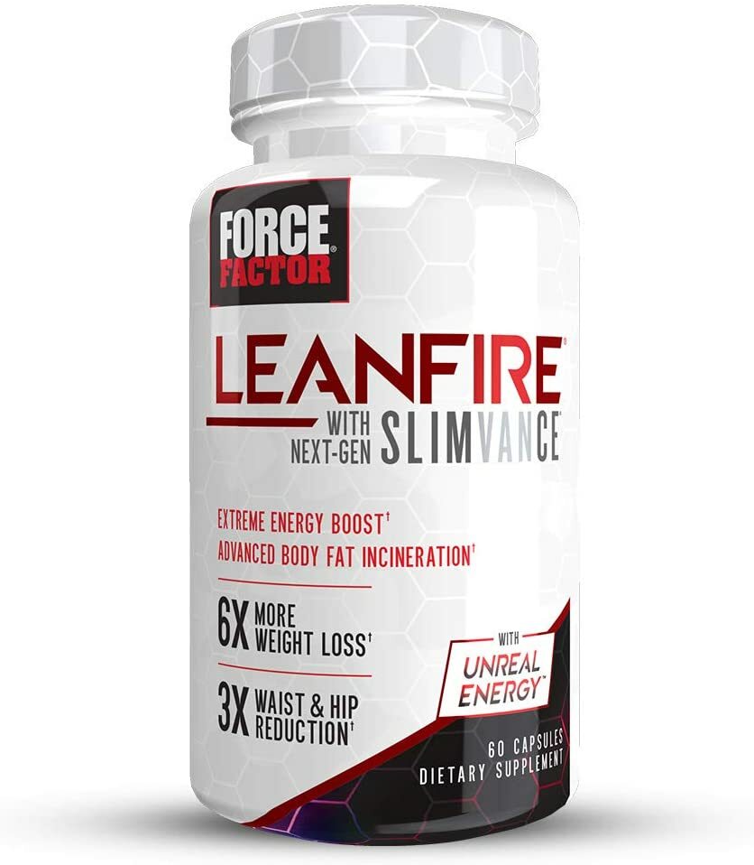 Force Factor Leanfire Next-Gen Slimvance Thermogenic Fat Burner 60 Caps New