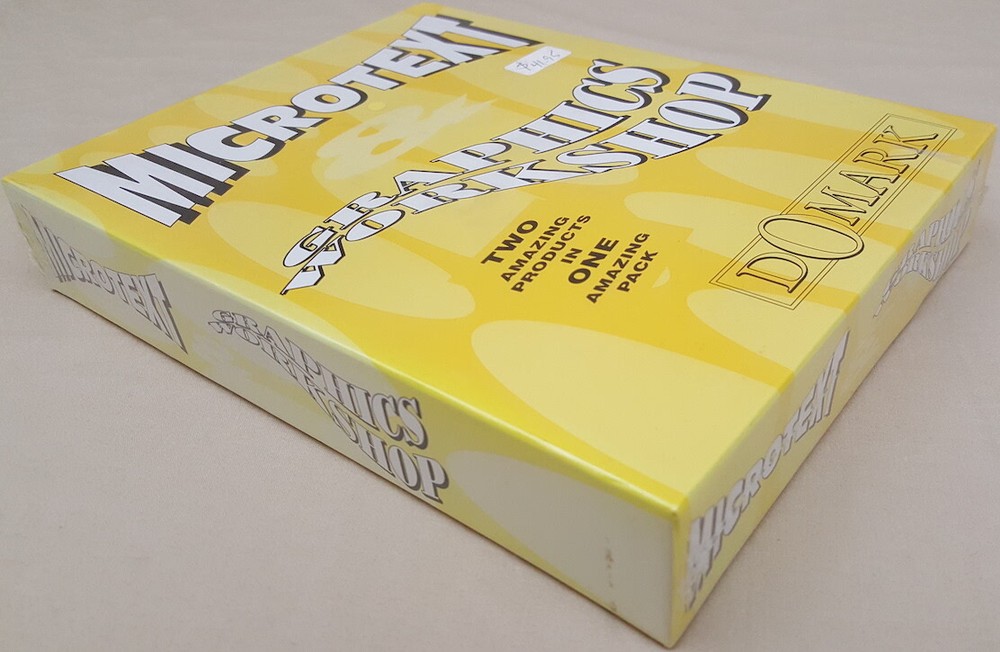 MicroText & Graphics Workshop ©1992 Domark for Commodore Amiga NIB NEW SEALED