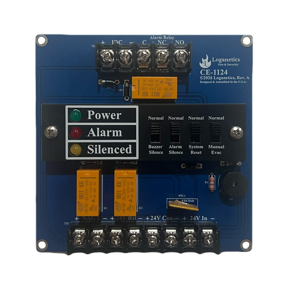 Loganetics CE-1124 1 Zone Conventional Fire Alarm Control Panel for Collectors