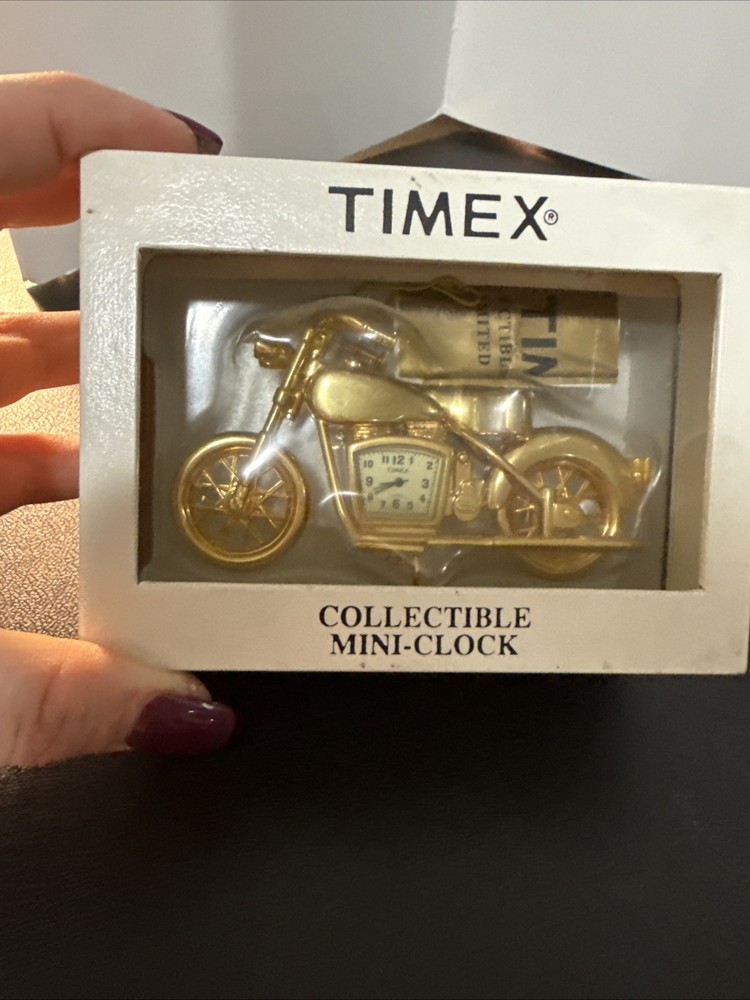 Timex Collectible Motor Cycle Mini-Clock.
