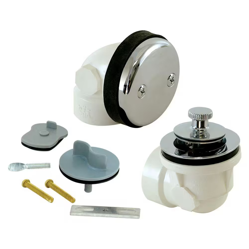 1-1/2 In. Sch. 40 PVC 2-Hole Bath Waste