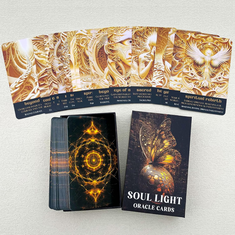 Soul Light Oracle Deck, Oracle Cards for Beginners, Spiritual Oracle Cards, Expl