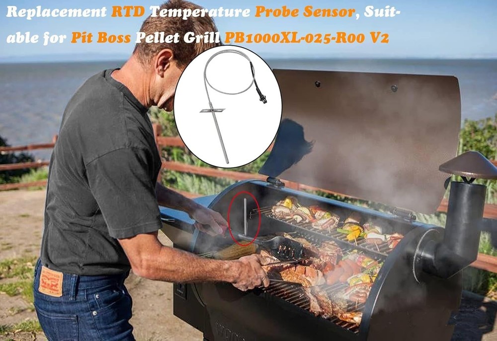 Temp Probe Replacement for Pit Boss Smokers and Grills, Meat Probe Sensor