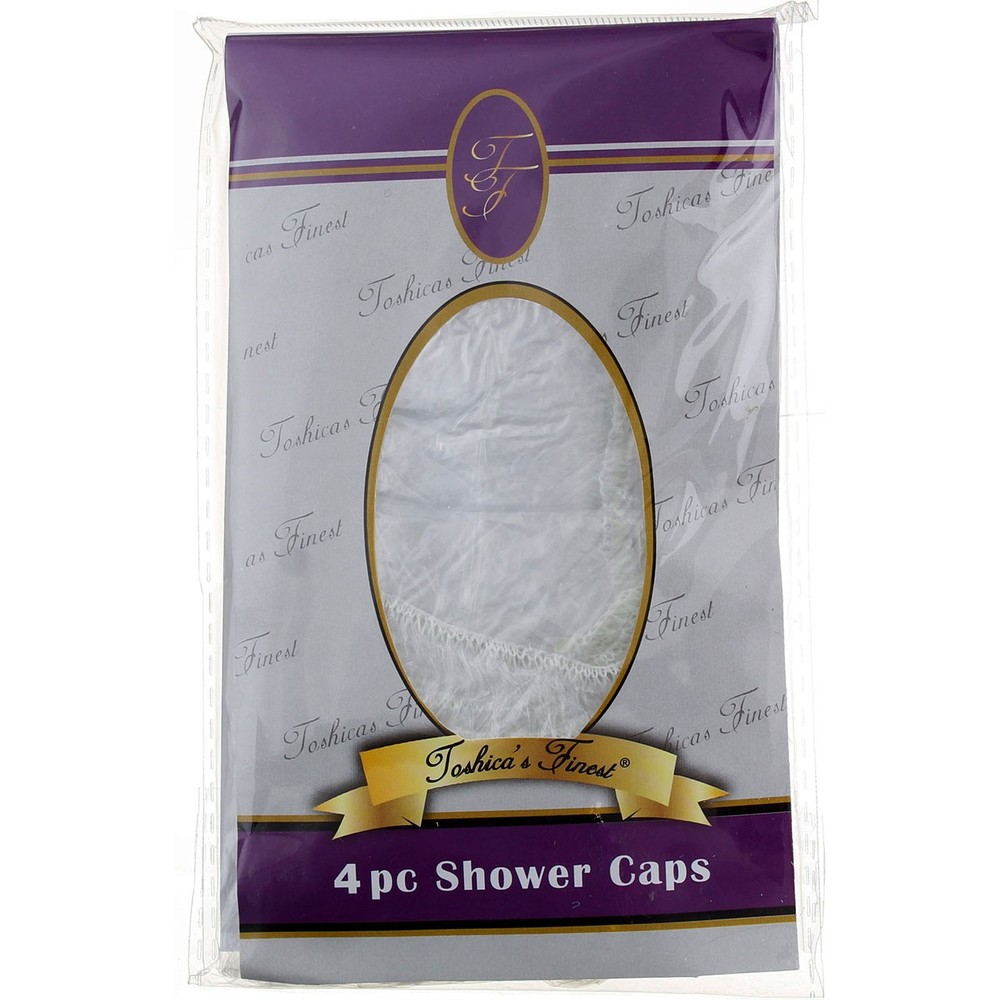 3 Pack Toshica's Finest Shower Cap, 4 Ct