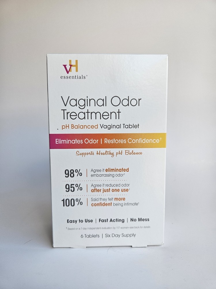 Vh Essentials Ph Balanced Vaginal Odor Suppositories 6 Tablets With Applicator