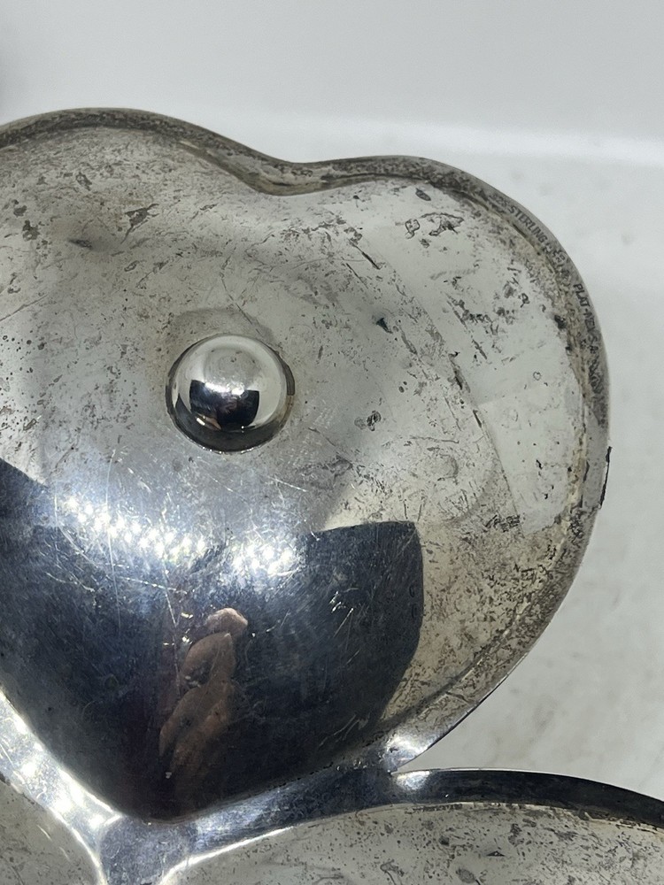 Vintage Mexican Sterling Silver Clover Dish