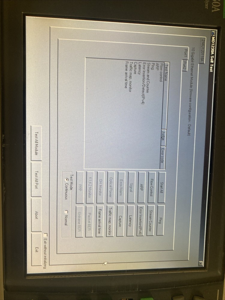 ANRITSU MD1230A DATA QUALITY ANALYZER