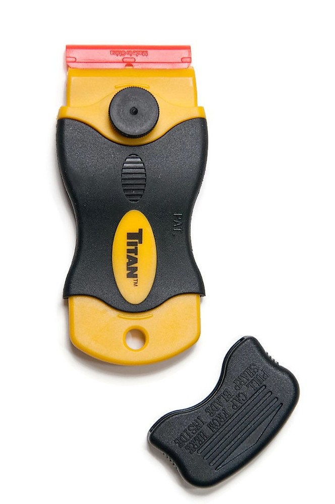 Titan Scraper Combo Set with 10 Double Edged Plastic Blades