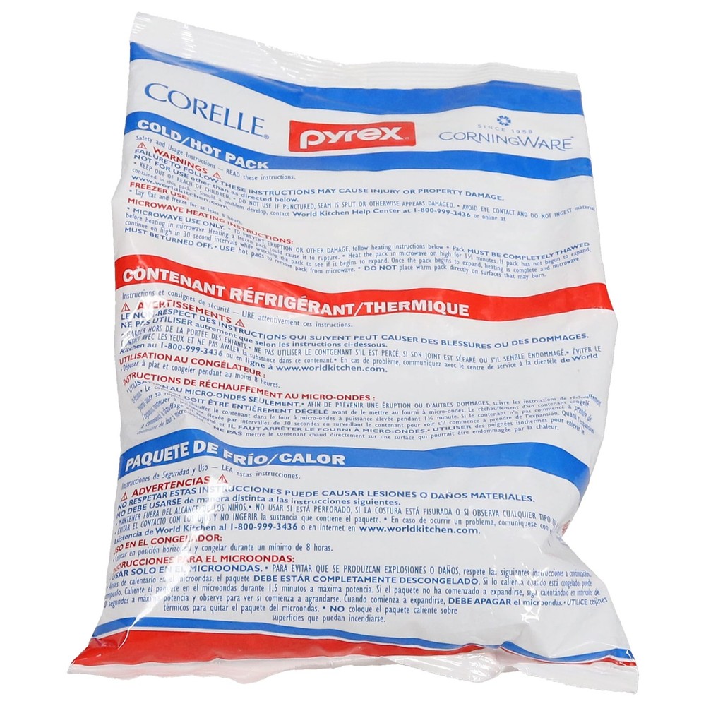 Pyrex Portable Large Cold Hot Pack 2-Pack - Made in USA