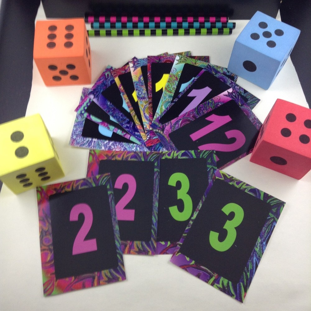 Rainbow Number Cards 1-20 40 Set Number Recognition Activities Games Learning