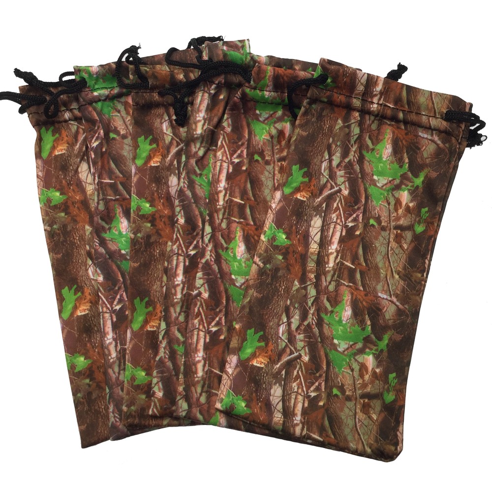 6 PCS Brown Tree Camo Camouflage Microfiber Soft Case Pouch Bag for Sunglasses