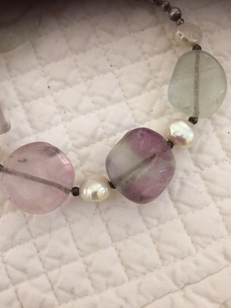 Amythyst And Green Stone Beautiful Bracelet