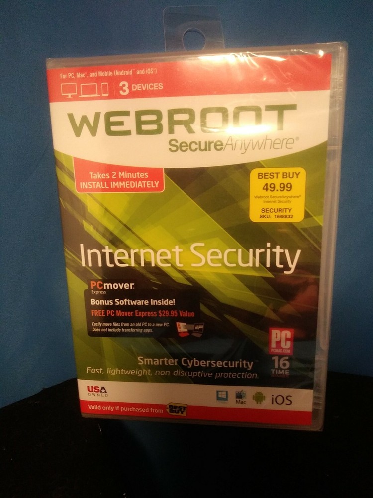 Webroot SecureAnywhere Internet Security - Full Version for Windows & Mac