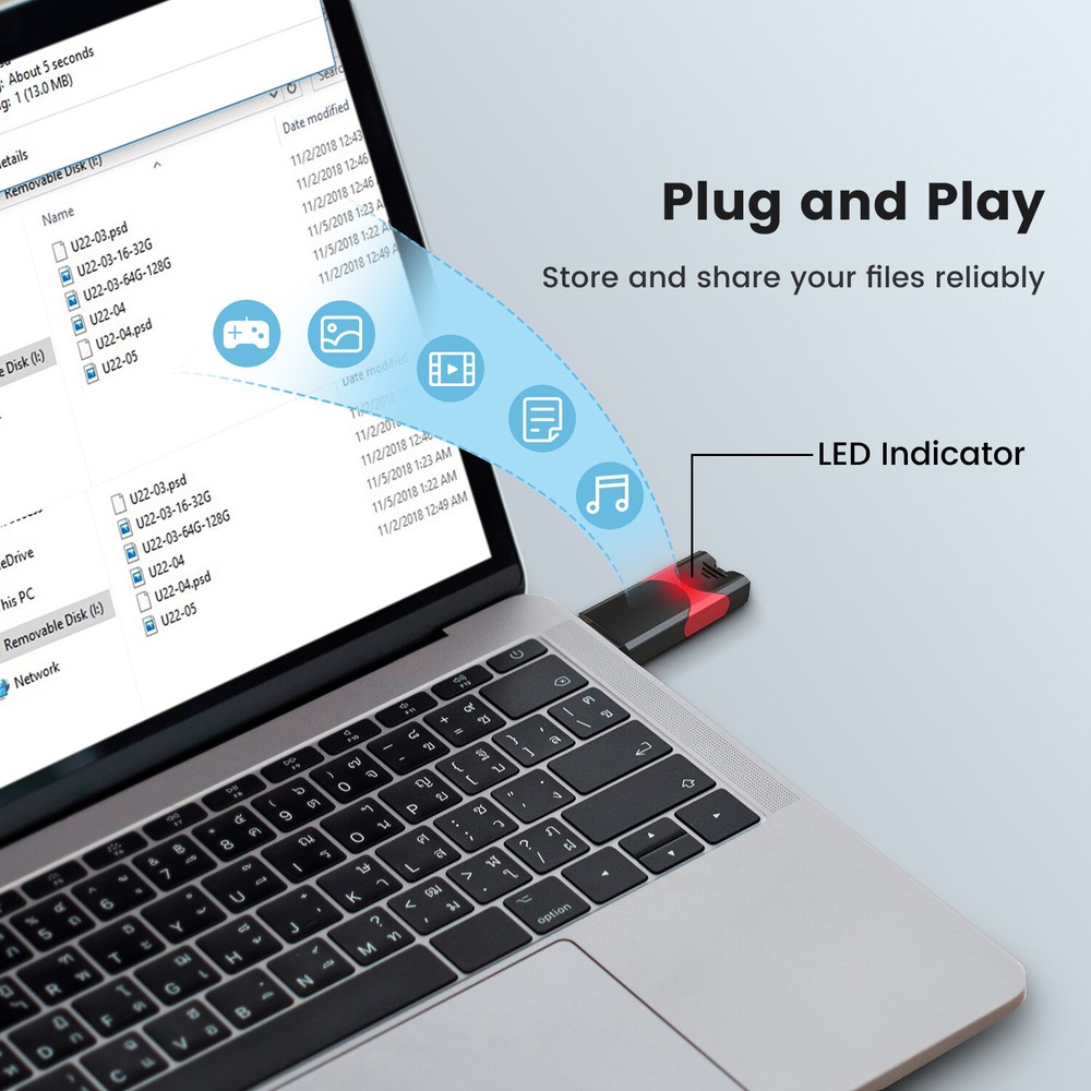 32GB 10 Pack Retractable USB 3.0 Flash Drive High Speed Memory Stick Storage