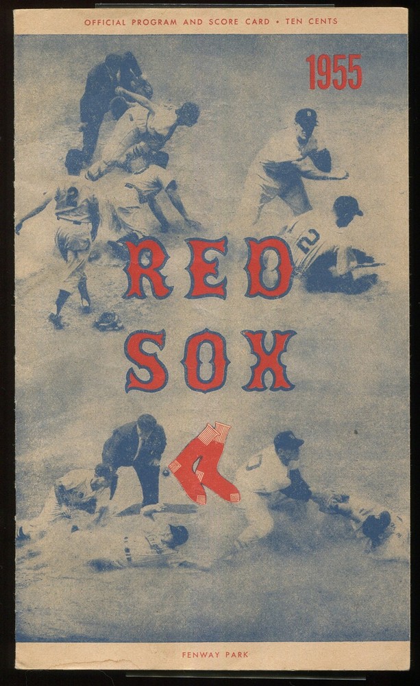 1955 Boston Red Sox Scorecard & Program - Fenway Park
