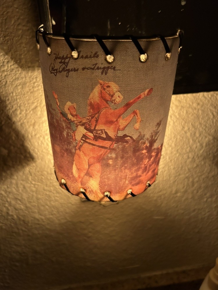 Vintage Roy Roger’s & Trigger Night Light Euc Works Needs Bulb