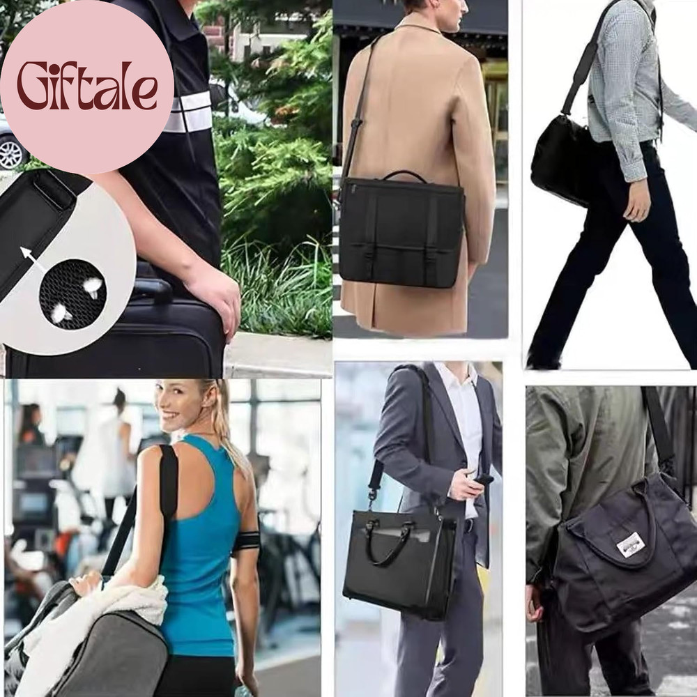 Wide Replacement Shoulder Strap Adjustable Crossbody Canvas Webbing for Messenge