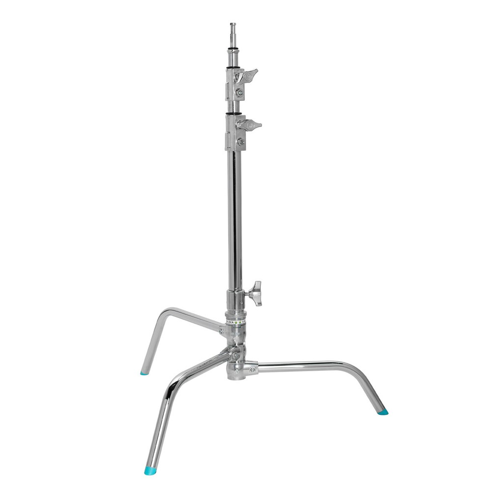 Flashpoint 20" Quick Release Turtle Base C-Stand Kit, Grip Head Arm (Chrome)