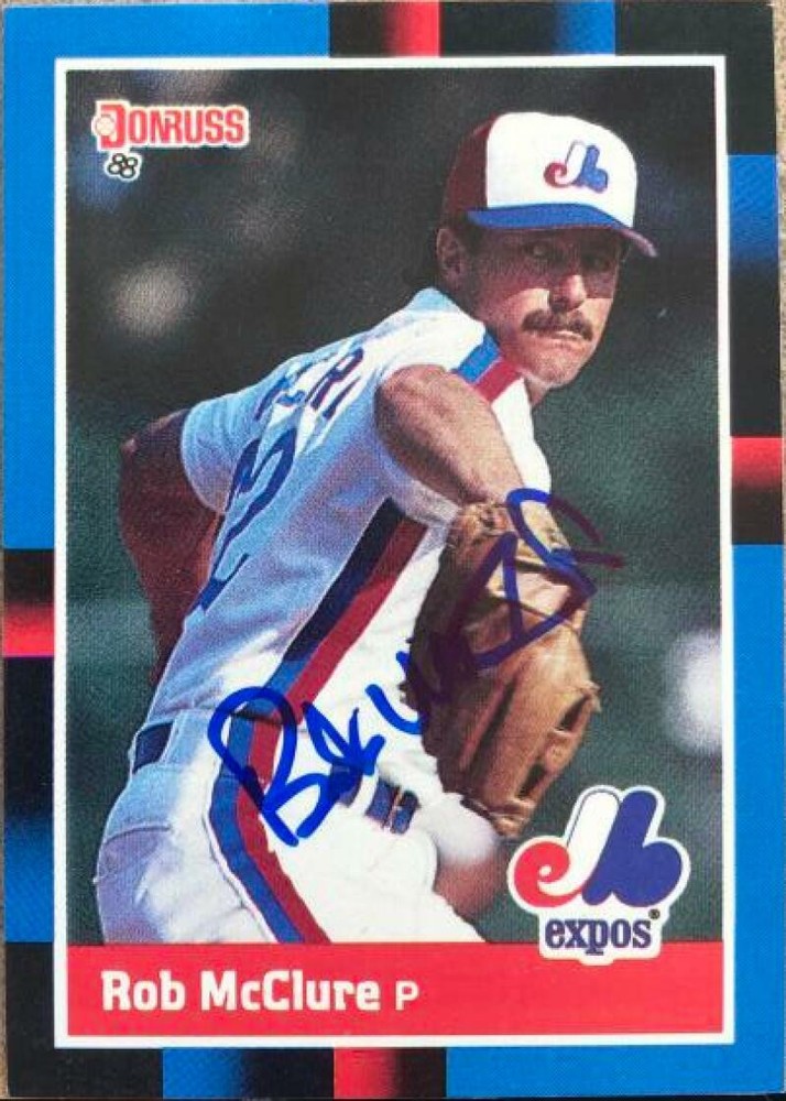Bob McClure Autographed 1988 Donruss #529