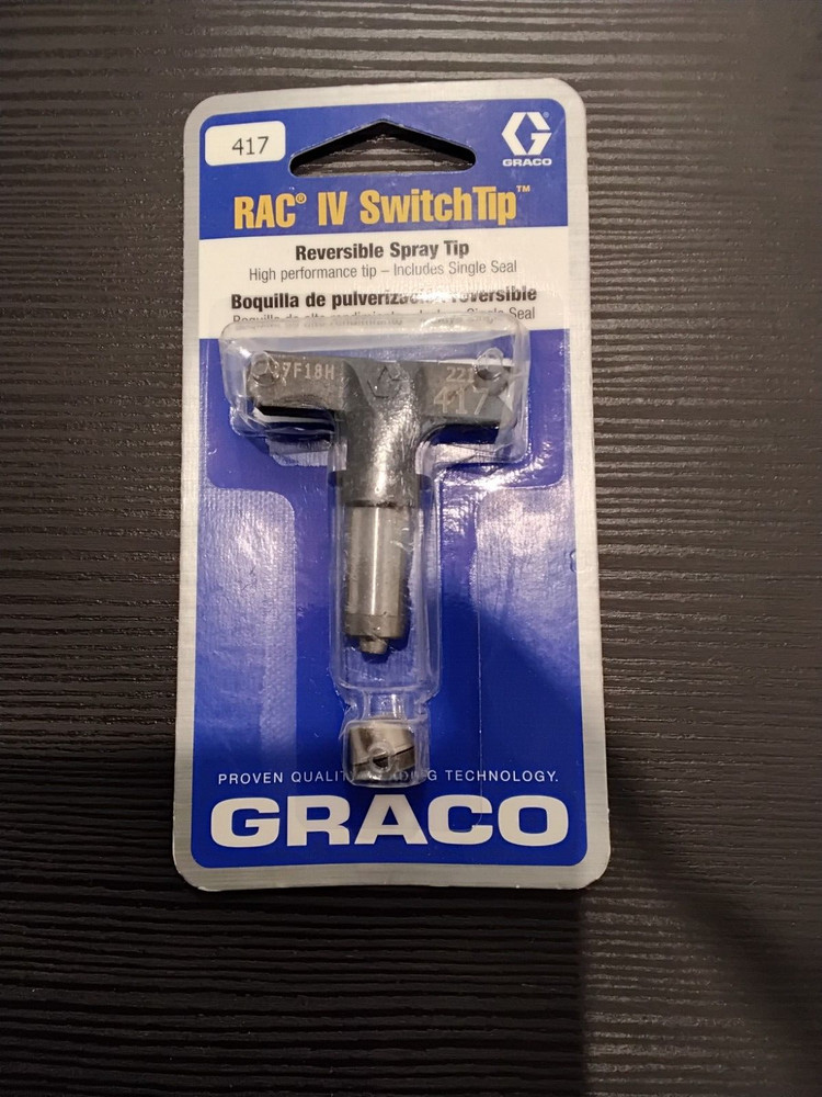NEW Graco 417 RAC IV SwitchTip - Reversible Spray Tip