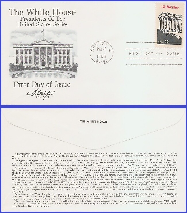 USA5 #2219e U/A ARTMASTER FDC   White House