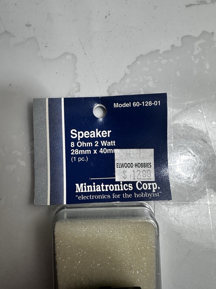 Miniatronics Speaker 2 ohm. 2watt. 60-128-01
