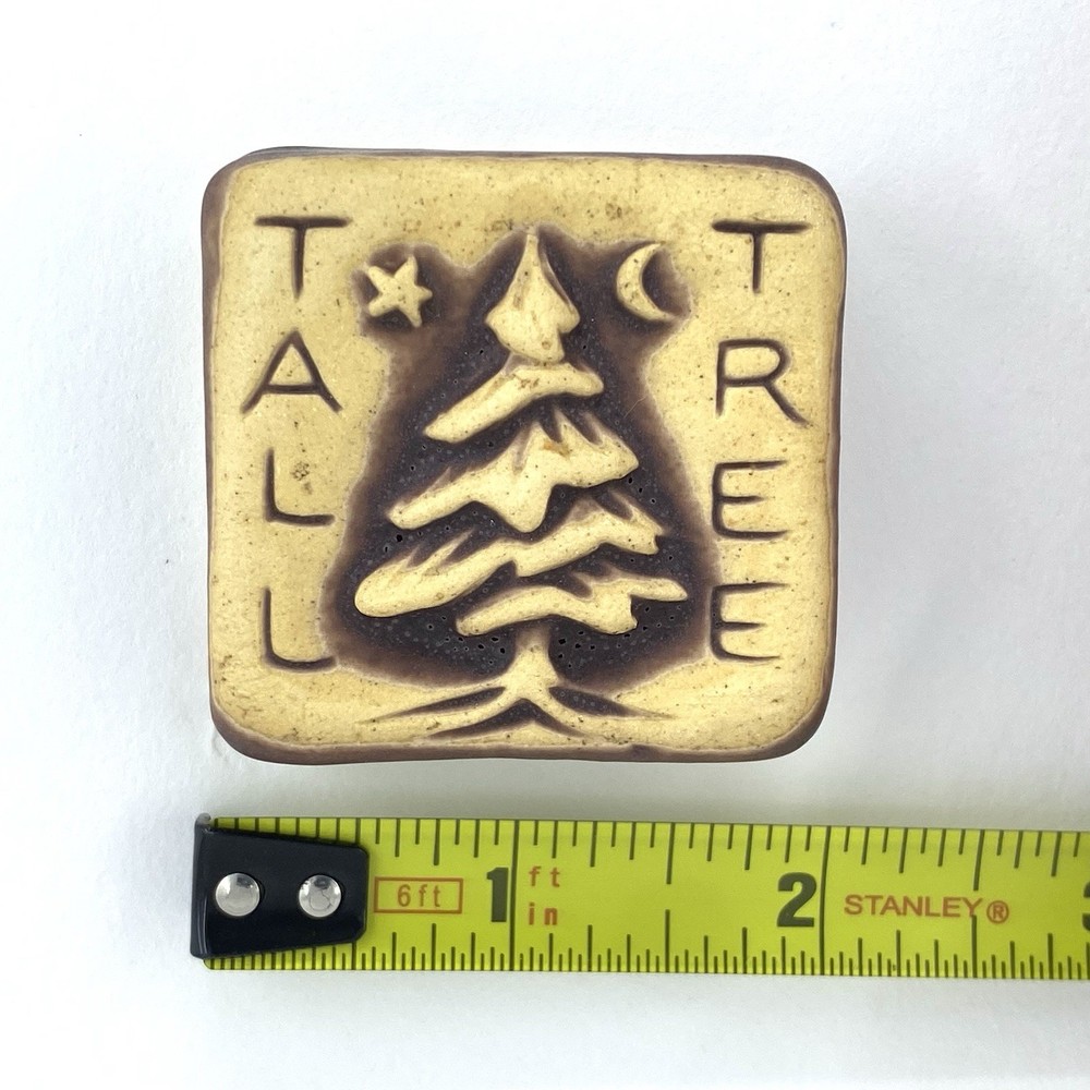 Tall Tree 2x2" Ceramic Art Tile By Gretchen Kramp