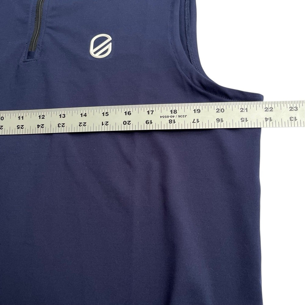 Extracurricular Vest Size Small TECHSOFT AVERY 1/4 ZIP NAVY Blue Golf