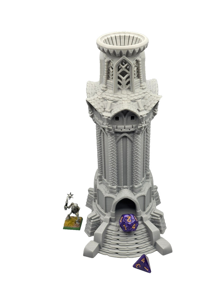 dice tower / dice roller tower / castle tower dice roller model RPG /dnd