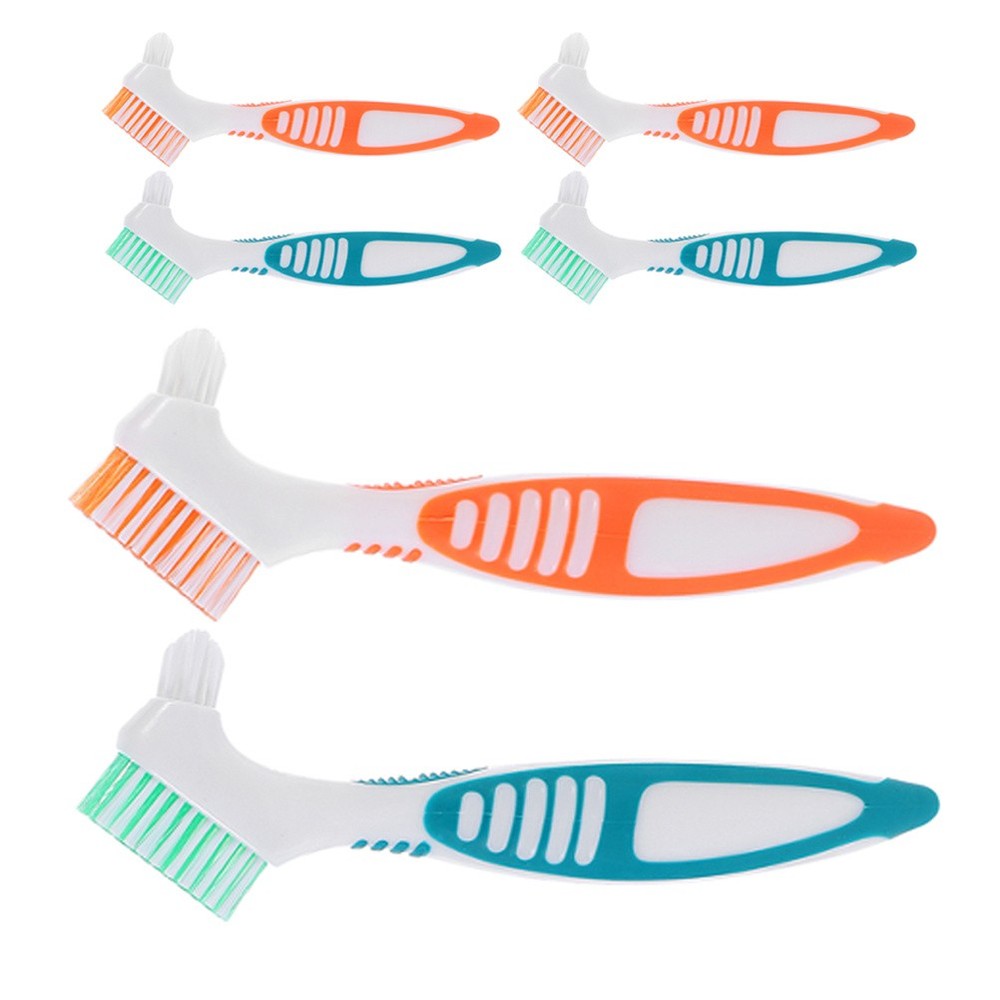6 Pcs False Teeth Brushes Falseteeth Cleaning Tool