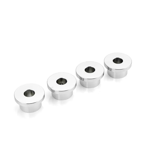 CNC Handlebar Riser Bushings Solid Billet Aluminum Compatible with Chrome