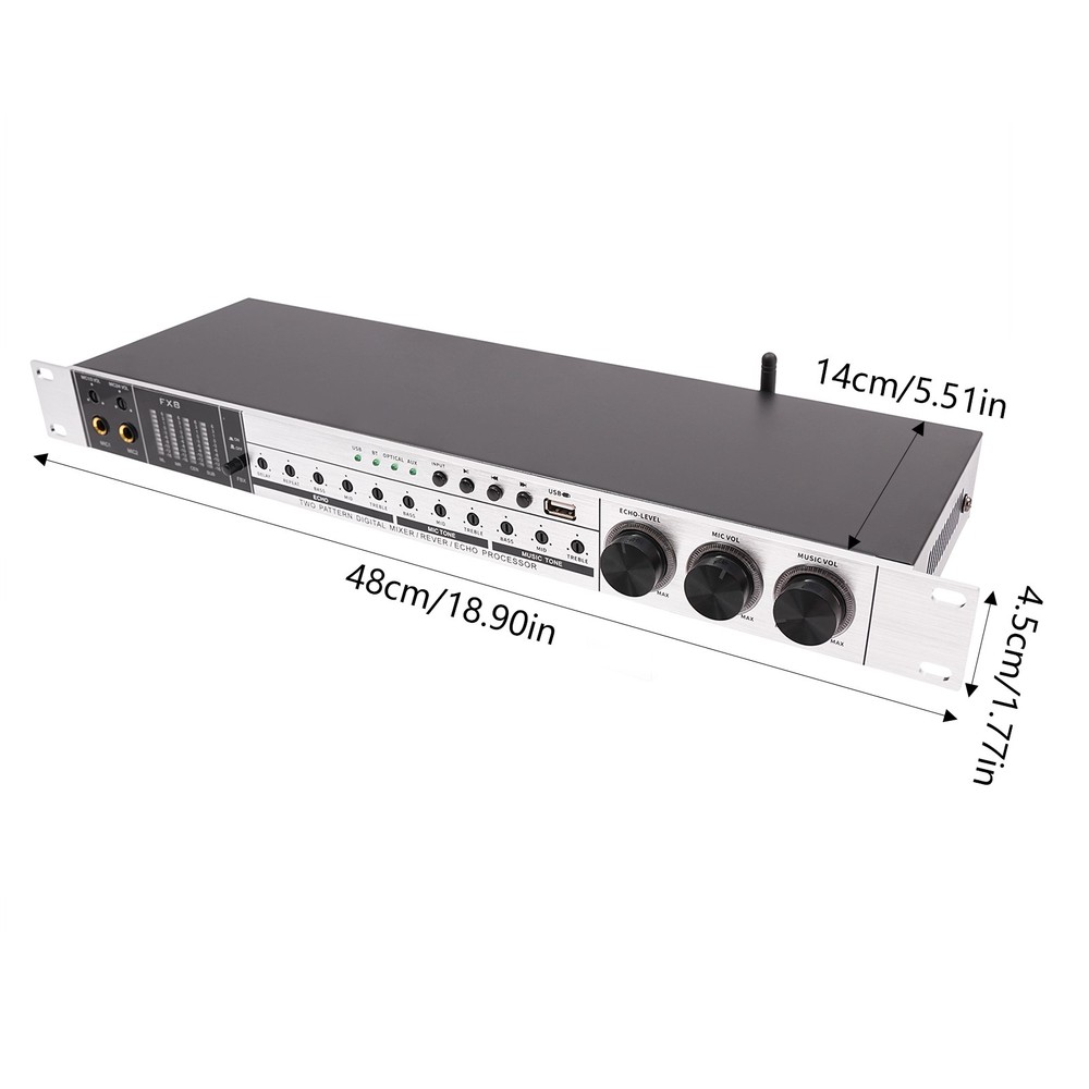 Anti-howling Audio Processor Professional Bluetooth Audio Processor Mixer 25 W