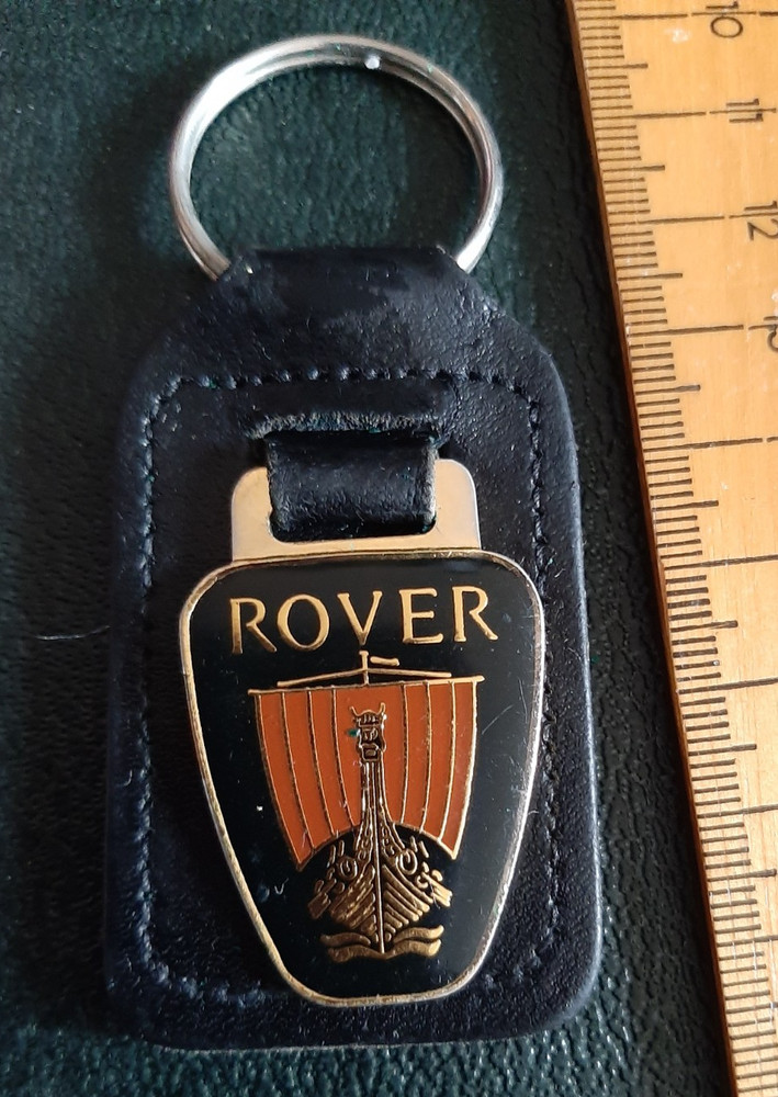 Rover Leather Keyring Keyfob Genuine VGC