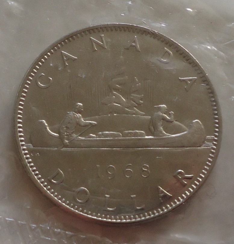 1968 Canada $1 Dollar coin (a)