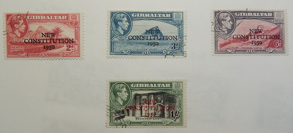 Gibraltar Scott #121, 123-130, 2 Sets +1, Used