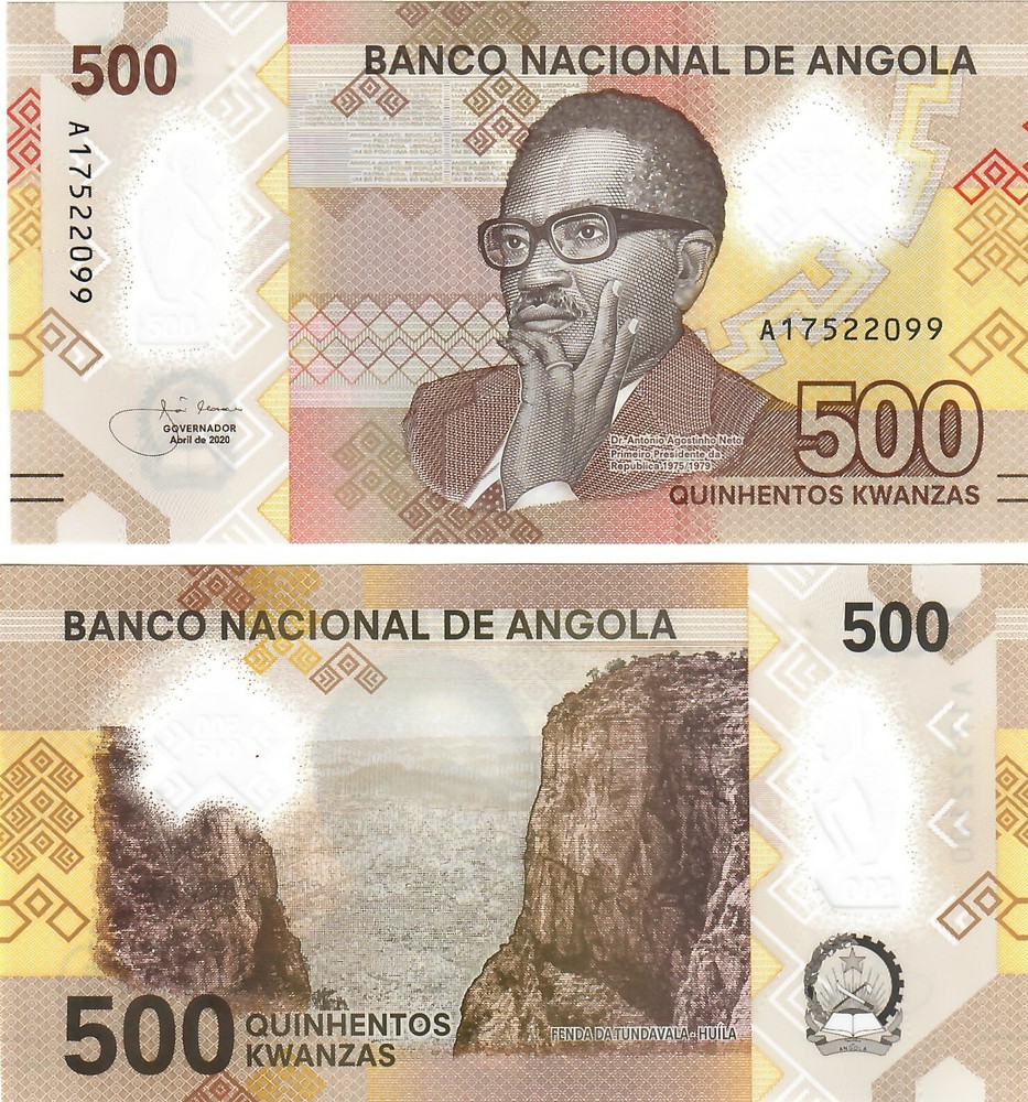 Angola 10x 500 Kwanzas 2020 UNC